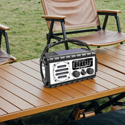 Radio/powerbank/Lanterna Solar, manivela a bateria