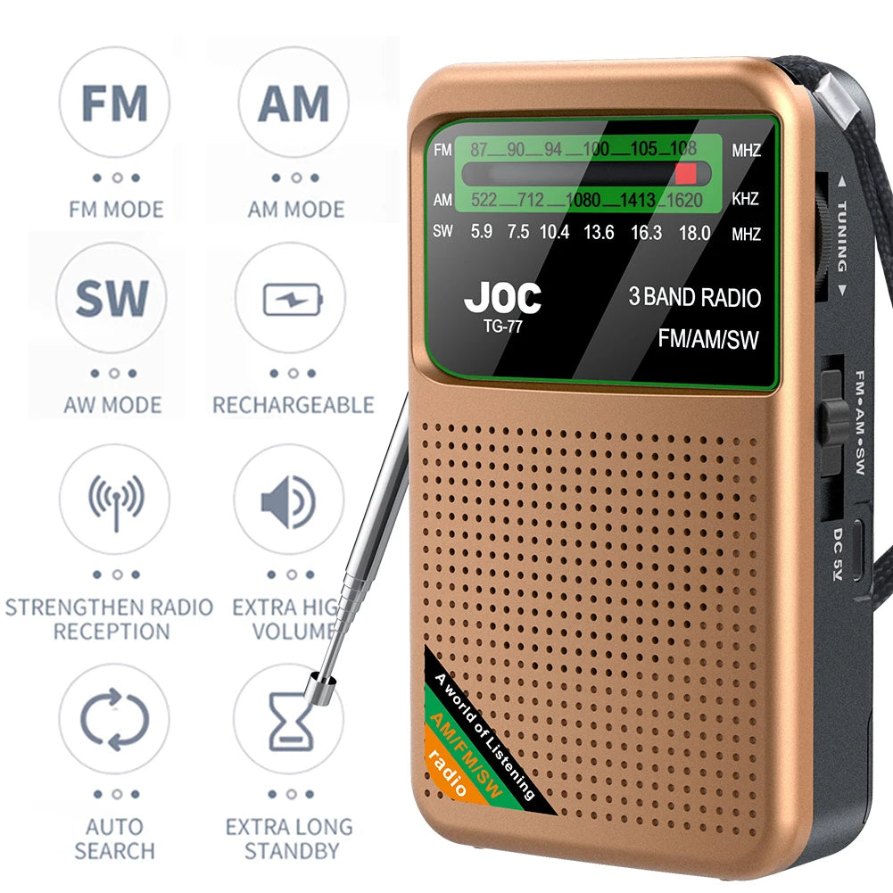 Radio Lanterna Power Bank carregamento por manivela, solar ou USB