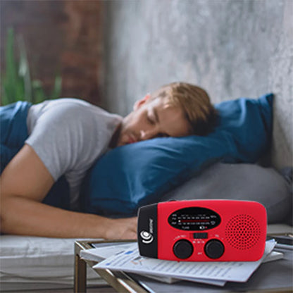 Radio/Lanterna Solar, manivela ou carregamento