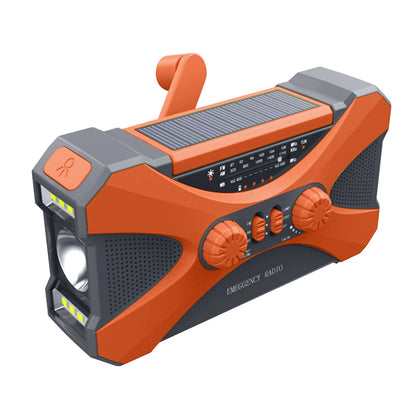 Radio Lanterna Power Bank carregamento por manivela, solar ou USB
