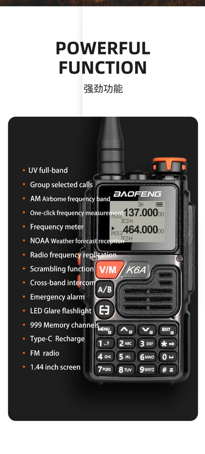 Baofeng UVK6 Walkie Talkie Quansheng UV-K6