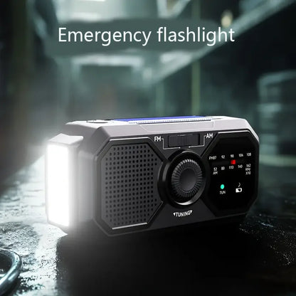 Radio/powerbank/Lanterna Solar, manivela a bateria