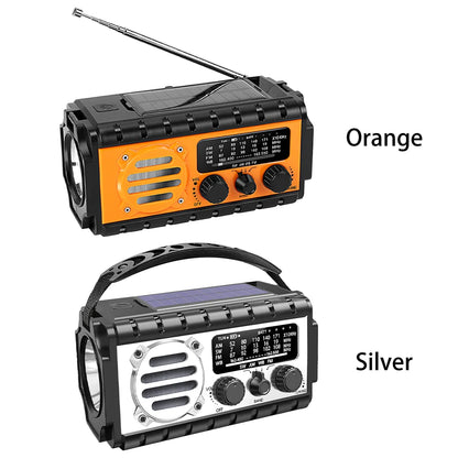 Radio/powerbank/Lanterna Solar, manivela a bateria