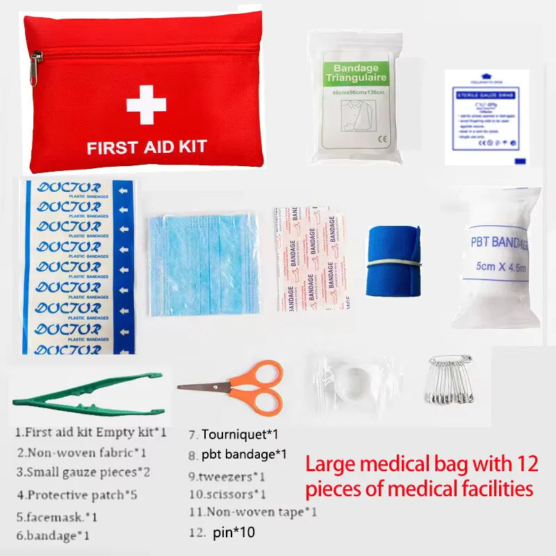 Kit primeiros socorros 22 peças