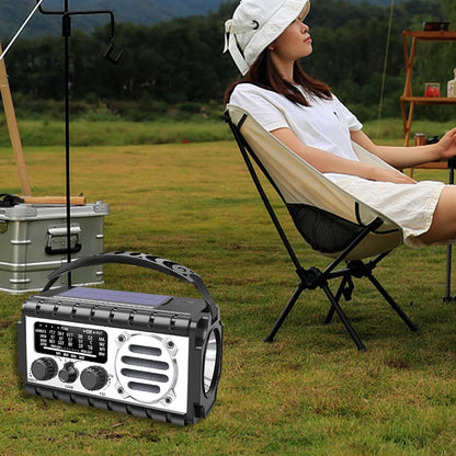 Radio/powerbank/Lanterna Solar, manivela a bateria