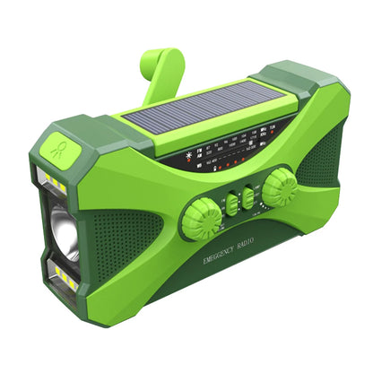 Radio Lanterna Power Bank carregamento por manivela, solar ou USB