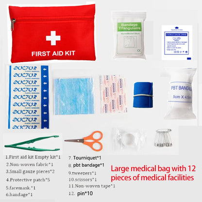 Kit primeiros socorros 22 peças