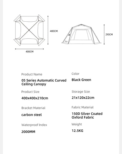 ShineTrip05 Series Oversized Quick Build Waterproof