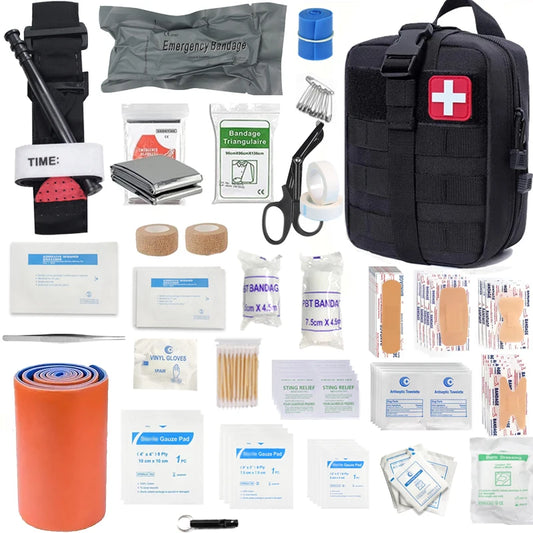 Mala Kit Primeiros Socorros com 156 produtos
